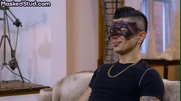 Masked tattoo amateur handsome stud gets BJ and...