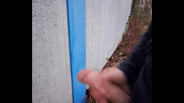Download Video - Outdoor masturbation&excl; I Cum on wall in public - Wertert009