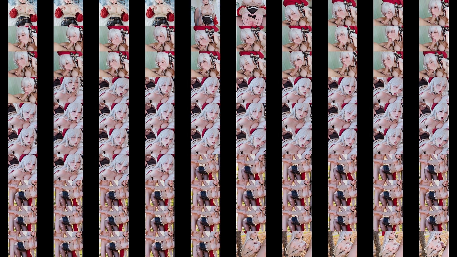 【AI生成(AI-generated)】银发御姐张开小穴诱惑,在房间做爱还不满足,去公园继续做爱(The silver-haired mature lady opened her pussy; not satisfied with making love in the room, they went to the park to continue their lovemaking.) 预览图