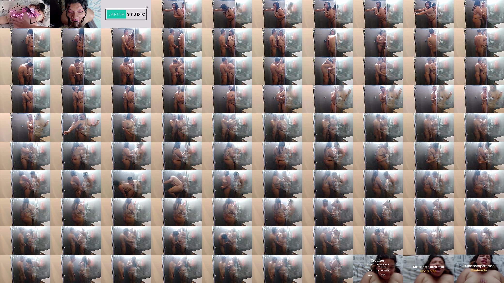 Me seduce para que se pueda duchar conmigo y aprovechar que estoy desnuda, me comienza a tocar el co&ntilde;o y mi gran culo con sus manos hasta que me calienta, que sexy video porno grabamos como pareja amateur 预览图