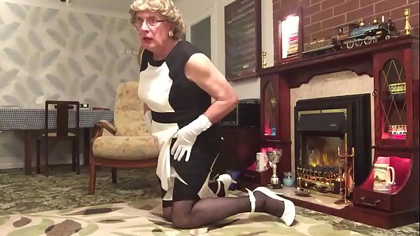 Johanna Clayton poses in panel dress