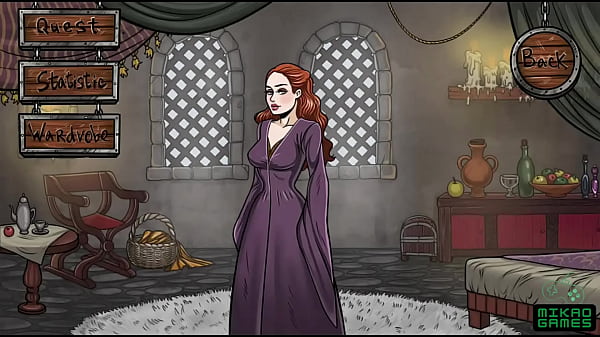Game of Whores ep 10 Spying Dany and Sansa through the door