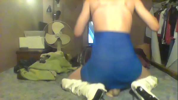 Download Video - Sissy in blue lingerie