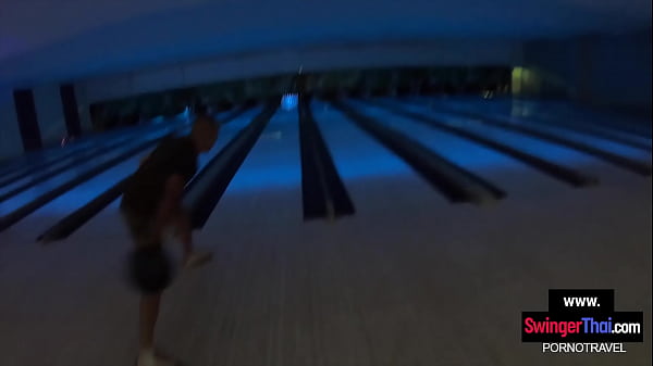 Thai teen girlfriend went bowling but did not hit a strike until they got home