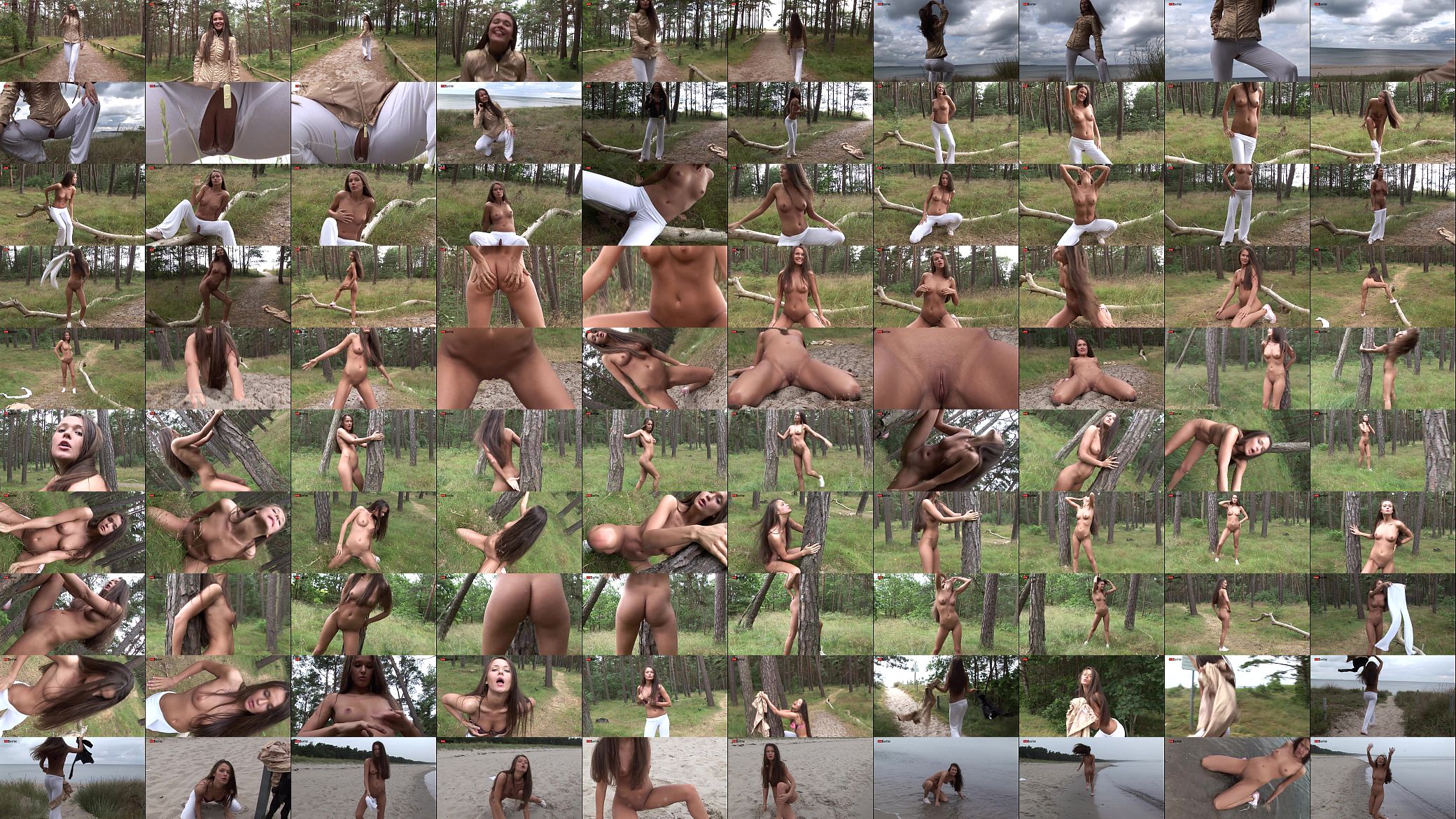 Eroberlin Anastasia Petrova russian outdoor nudist forest long hair beauty teen 预览图