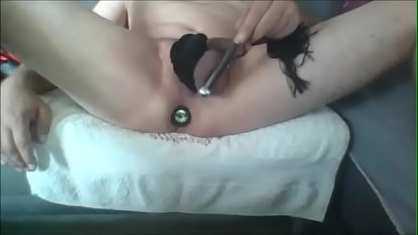 Anal orgasm and Spanking balls part 1