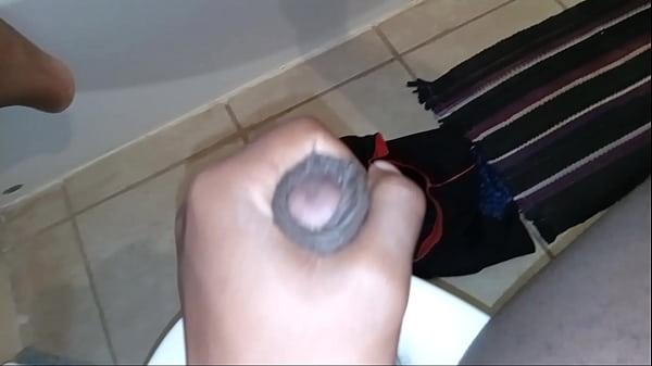 Stroking in the bathroom 5