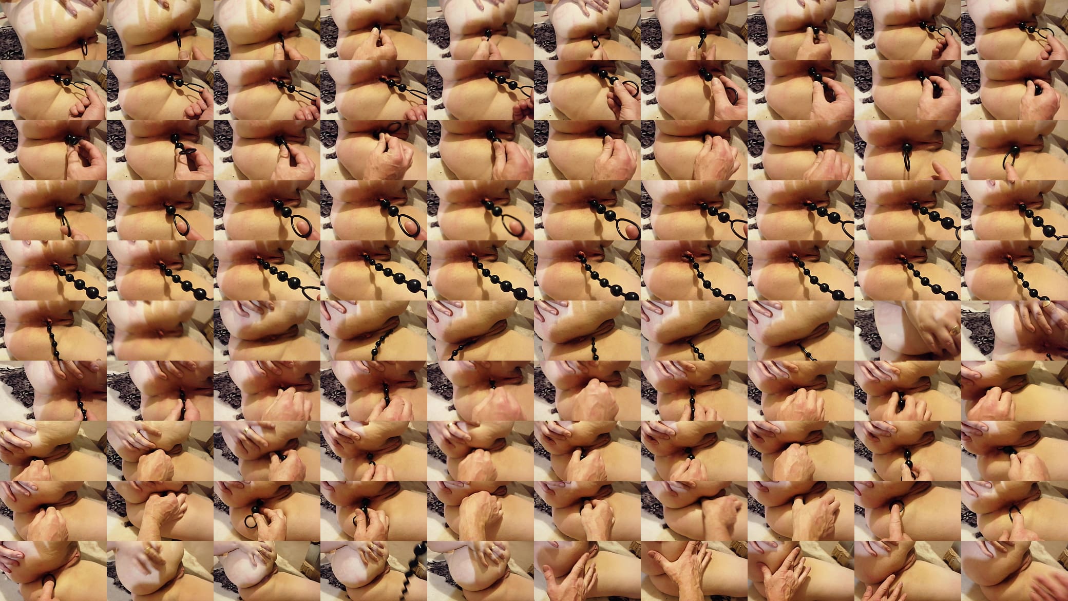Girlfriends first time using anal beads 预览图