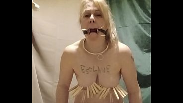 2026 02 25 Esclave F tags pince a ligne masturbation