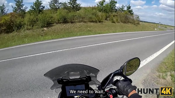 HUNT4K. A bike ride ended up as a perfect outdoor deepthroat and sex