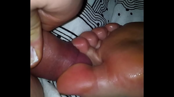 Cum on  feet