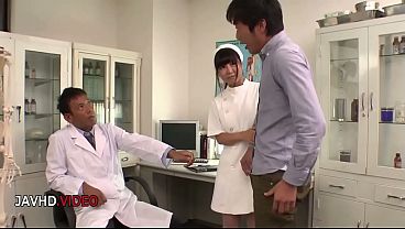 Steamy Threesome with Horny Japanese Nurse Yu Shinohara at Work