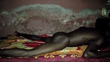 African Black Guy Massively Fucking His Bed Girlfriend