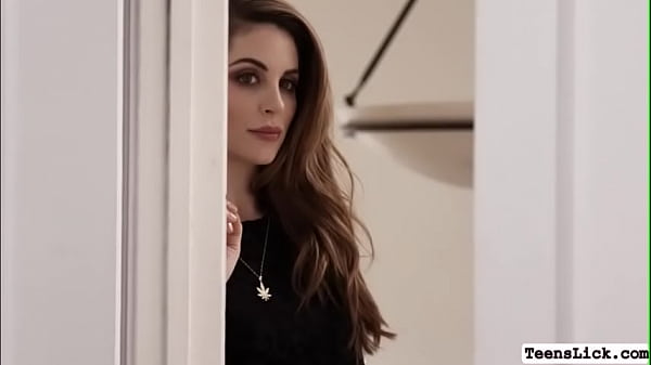 Horny milf licks her busty babysitter