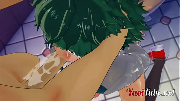 Boku No Hero Yaoi - Deku Boquete Bakugou Dicks e ele goza na boca