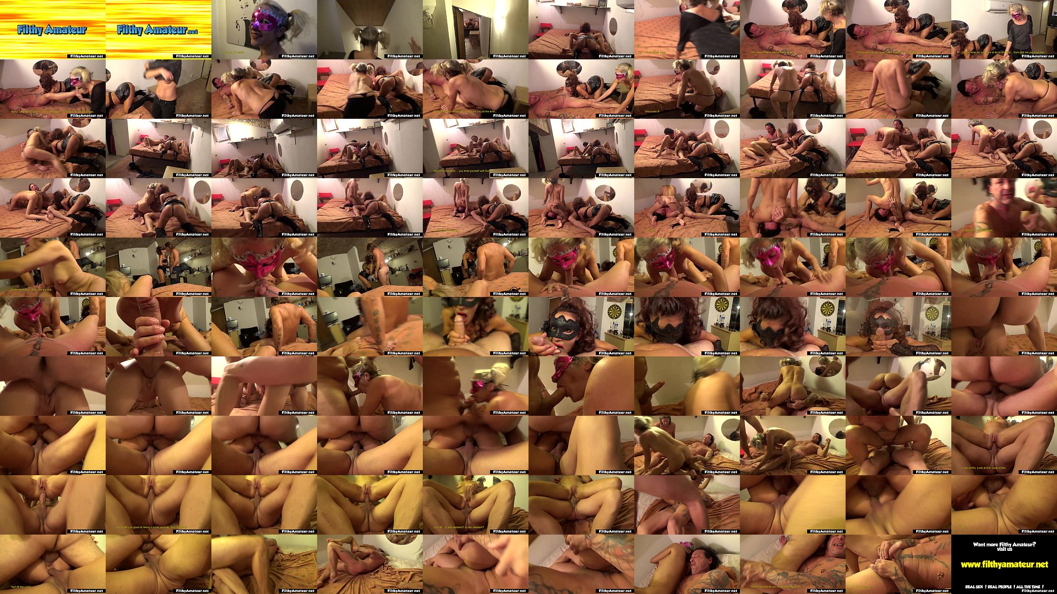 Orgy sextape with two Italian wife 预览图