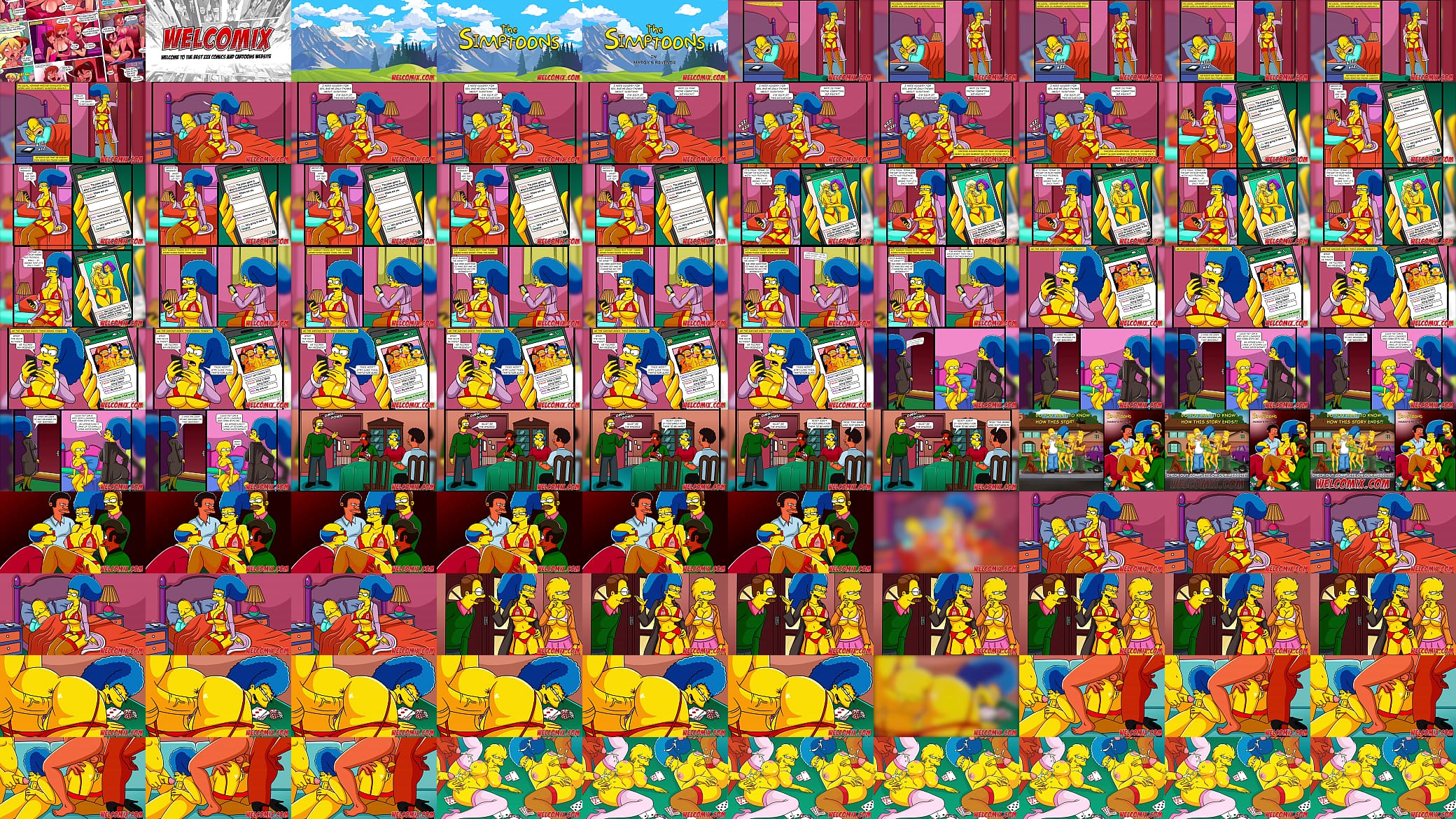 Margy&#039;s Revenge! Cheated on her husband with several men! The Simptoons Simpsons 预览图