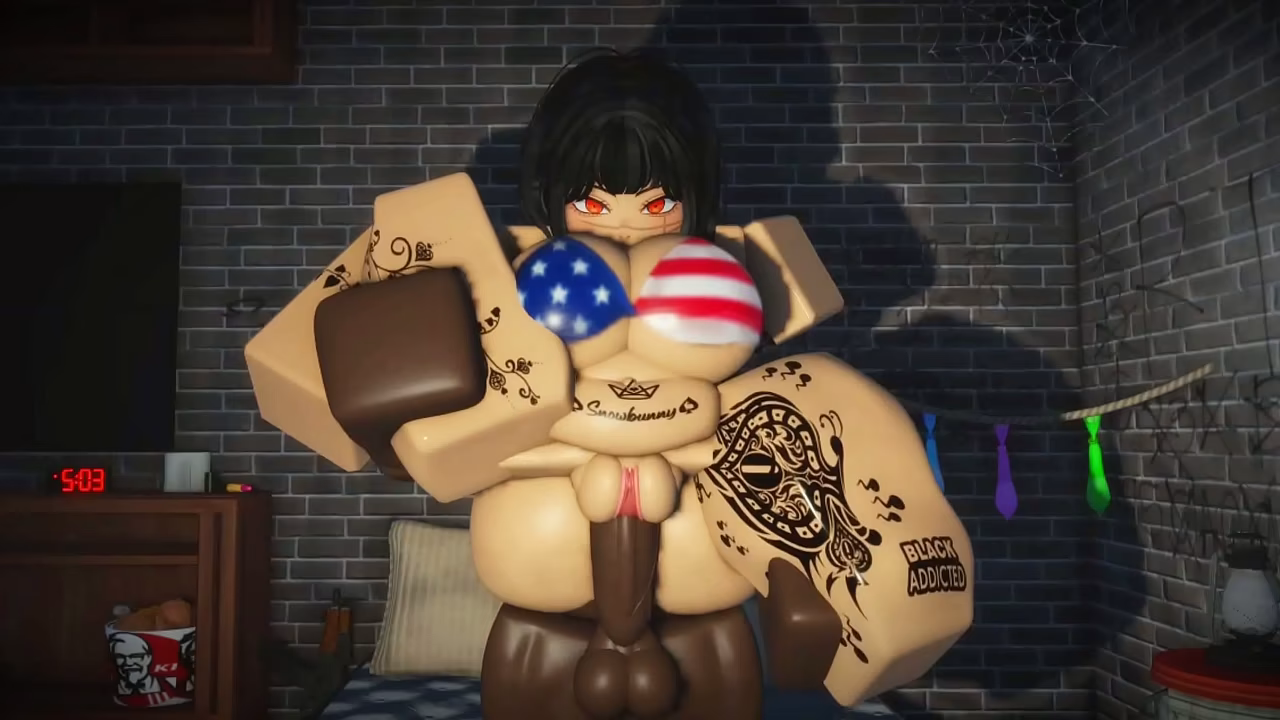 Reze and Yoru betray denji for fat black cock