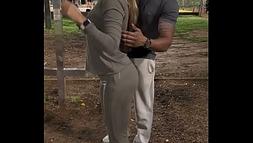 I fucked this delicious, slutty married woman in front of her cuckolded husband. The big-dicked personal trainer is going to give the slutty married woman a workout and then fuck her.