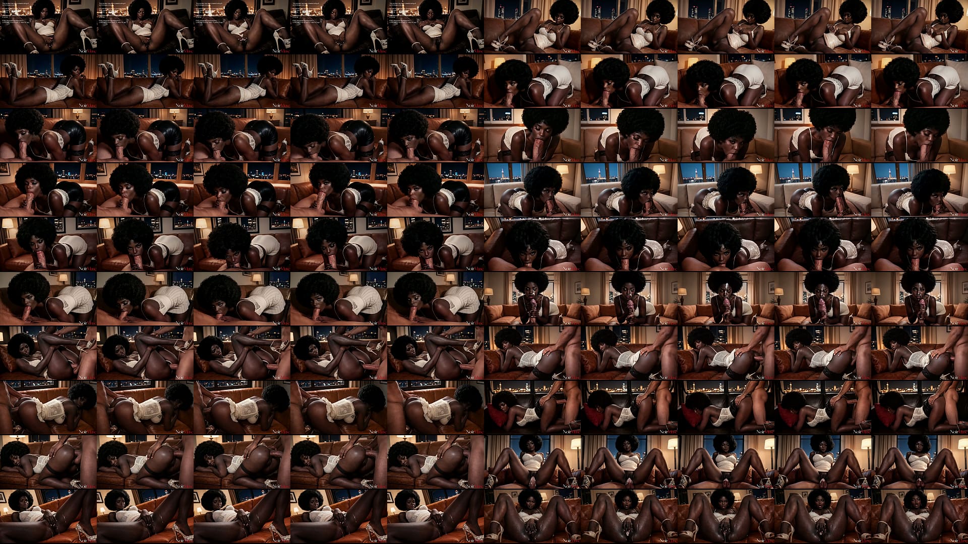 This juicy chocolate slut provoked me into wild passion herself, obediently putting her wet ass on all fours [AI] 预览图