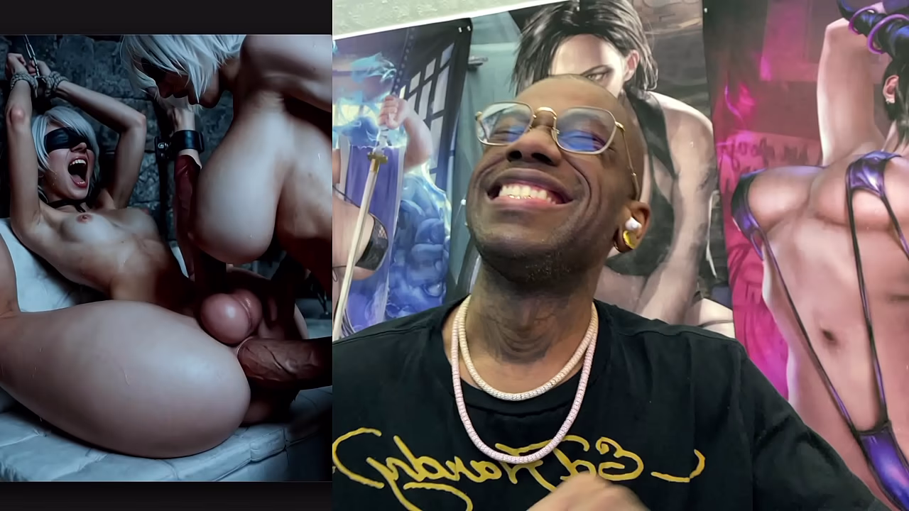 Big Breast Thicc Ass Transgender Cock 2B Fucking 9S In Her Tight Ass Hole Until She Creampies, Transgender And Chill, AI Generated