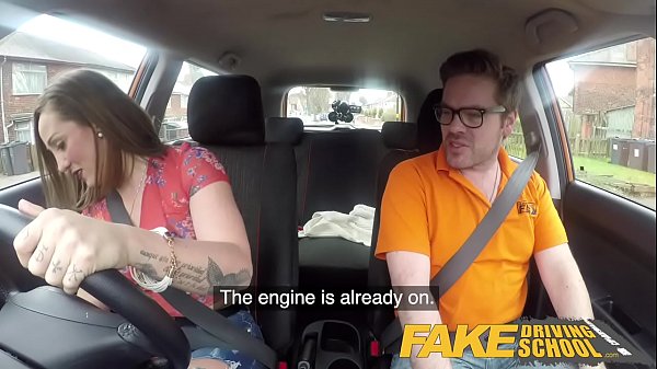 Fake Driving School Big tits Spanish learner loves sucking and hard fucking