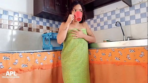 My stepsister gave me her delicious pussy with a creampie for breakfast - Full story