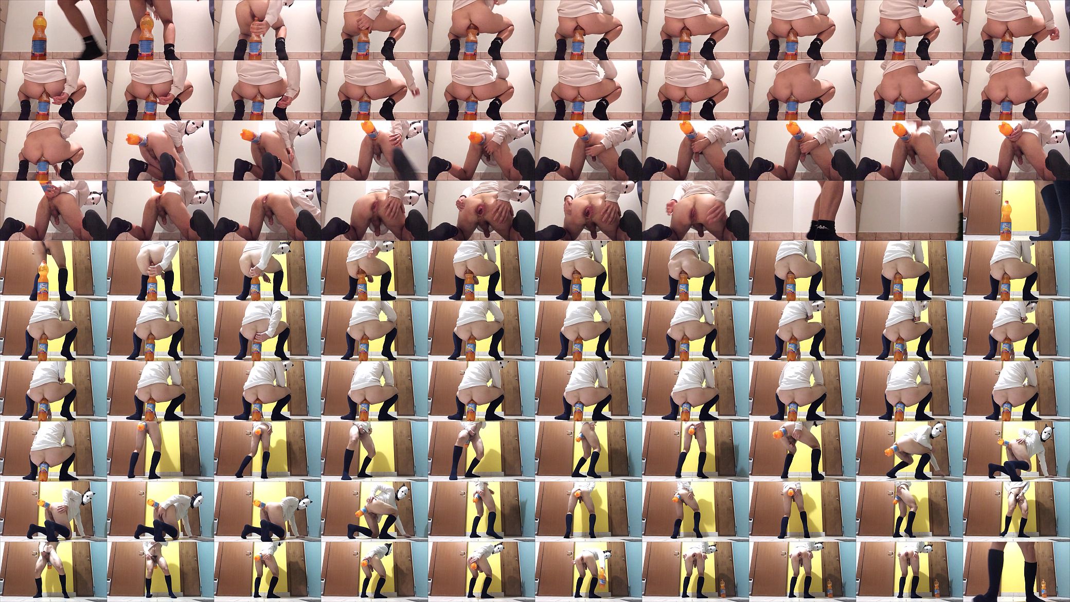 Two huge bottle anal training insertions 预览图