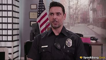 SPANKBANG GOLD - Cheating Hot Cop Gangbanged By Entire Cop Force