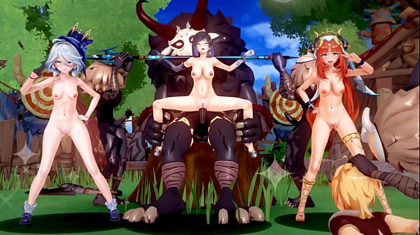 Download Video - Genshin Furina&Nilou&Yelan hentai mmd