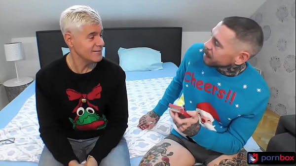 Maddy Black's anal squirting taboo threesome on Christmas Eve