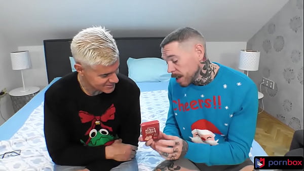 Maddy Black's anal squirting taboo threesome on Christmas Eve