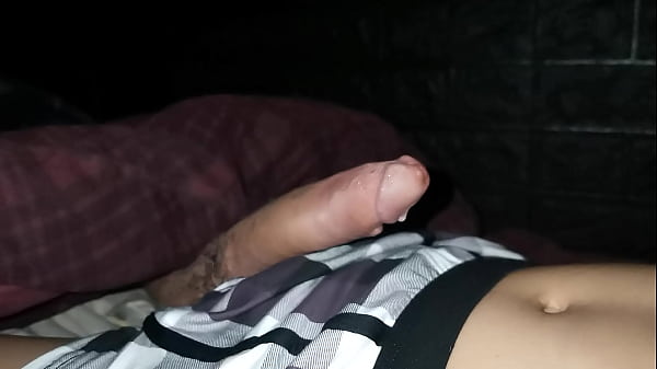 Huge cumshot after a long and passionate masturbation in the lonely darkness!
