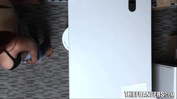 Ebony Teen Thief Sarah Banks Caught Stealing Stripped & Fucked