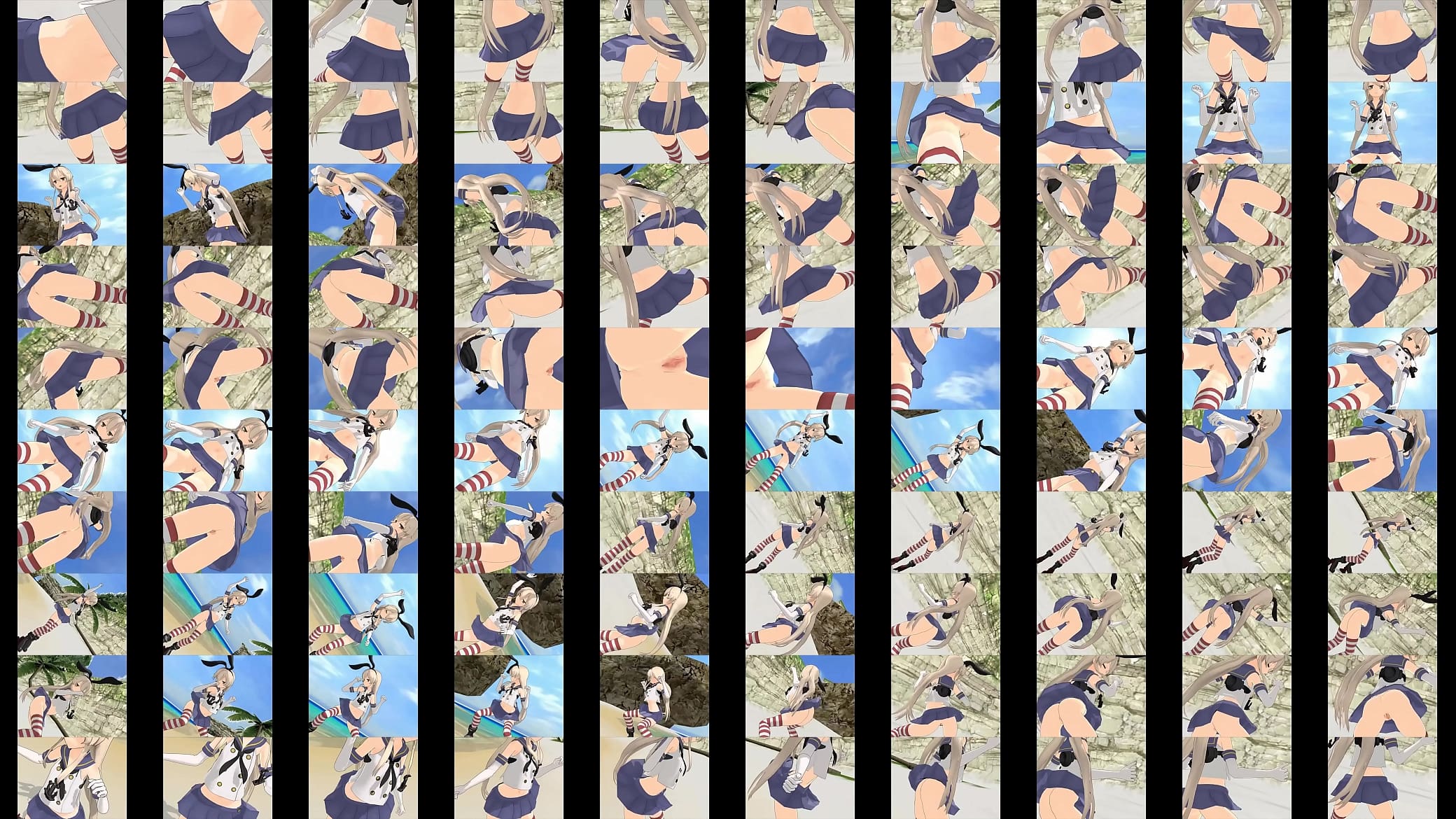 Shimakaze Hentai MMD Naked 预览图