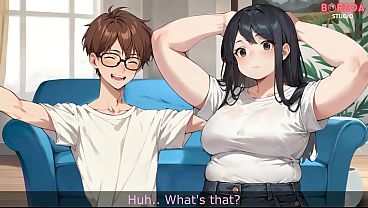 Watching porn with my stepsister turns into blowjob reality (Hentai/3D/Animated)