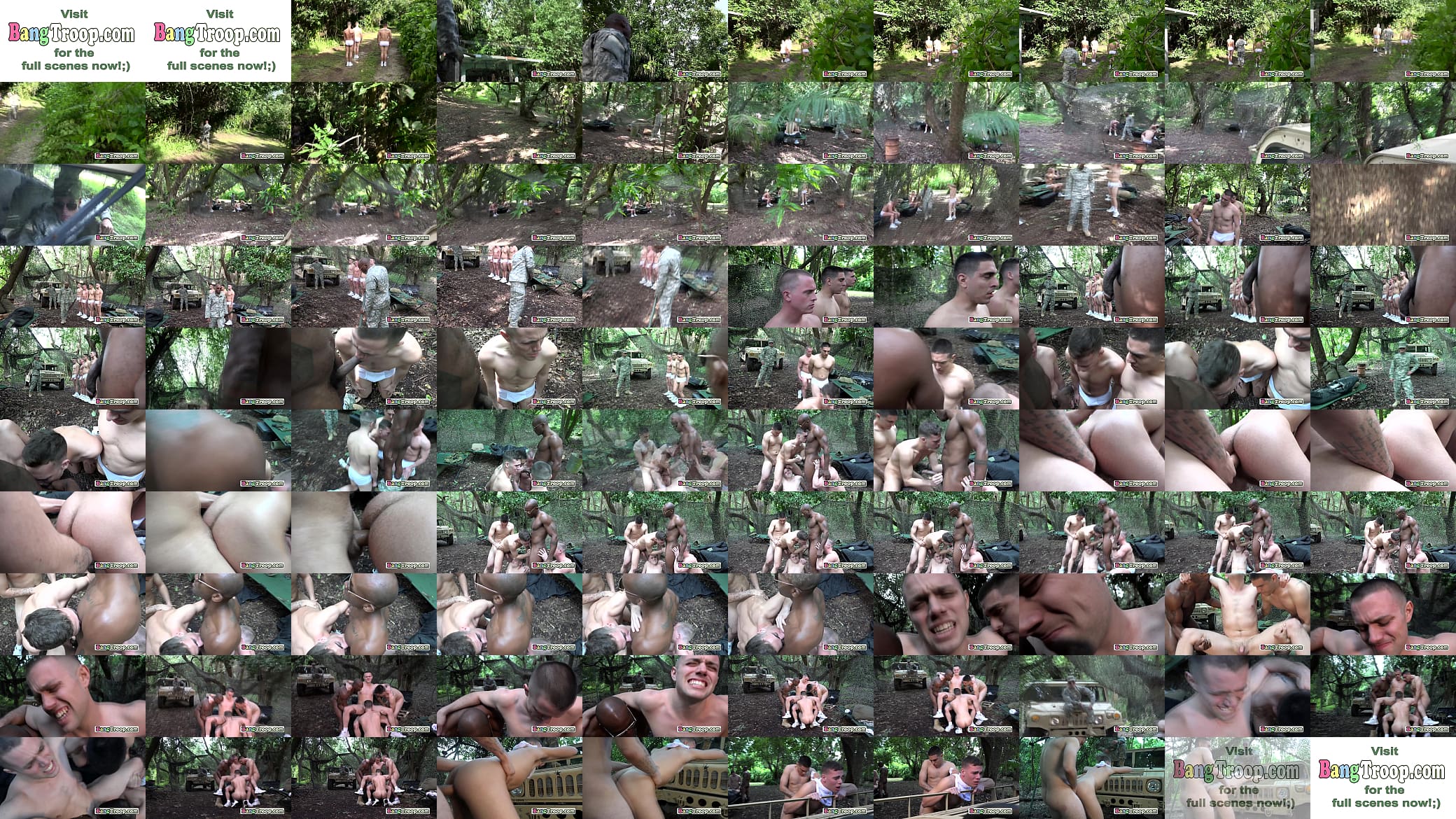 Soldiers are taken to the woods where they get fucked deep and hard 预览图