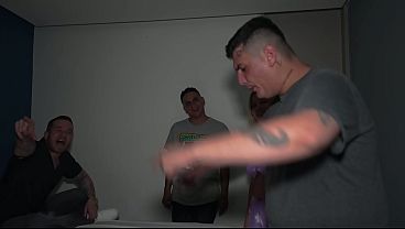 My cousin-in-law's two best friends open my tight vagina with their two big dicks, until I moan with pleasure.