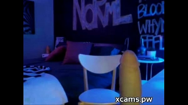Cute Chunky Camgirl Rides Dildo
