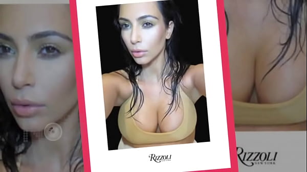 Kim Kardashian BOOBS Burst Out Of Her Top   For cover of NEW SELFIE book
