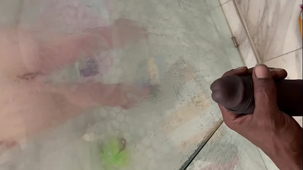 Stepbrother CAUGHT jacking off and spying on sexy ass stepsister ! SHE NEVER SAW A DICK SO BIG AND MADE ME CUM IN THE SHOWER WITH HER
