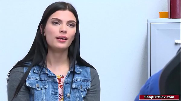 Teen babe fucked by officer for stealing