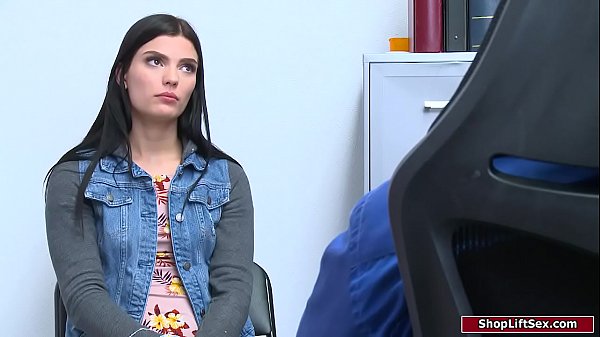 Teen babe fucked by officer for stealing