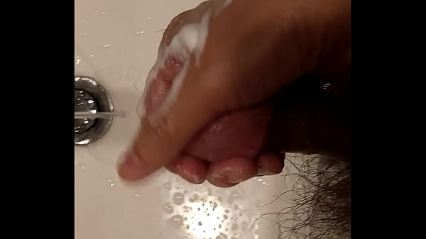 Playing with cock at toilet !