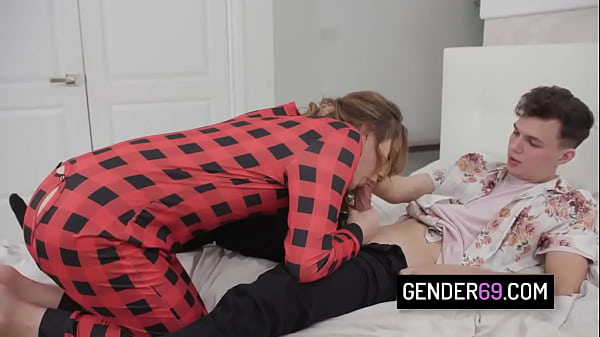 Slumber party turned into rough fuck with his trans girlfriend - Jayne Calloway