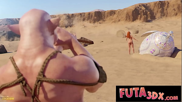 Futa3DX - Redhead Futa Lands On Planet & Gets FUCKED HARD By Alien Primals - COMIC