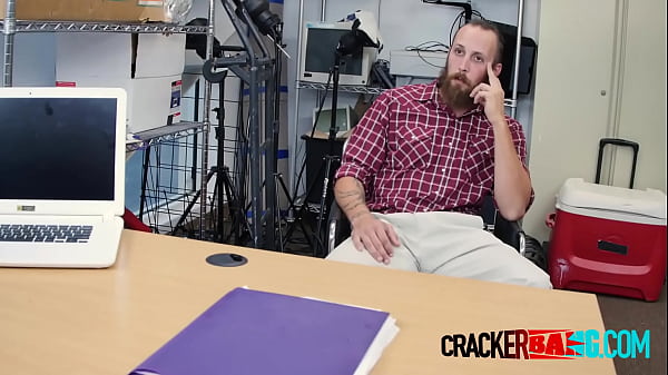 Bearded cracker is subdued into taking director...
