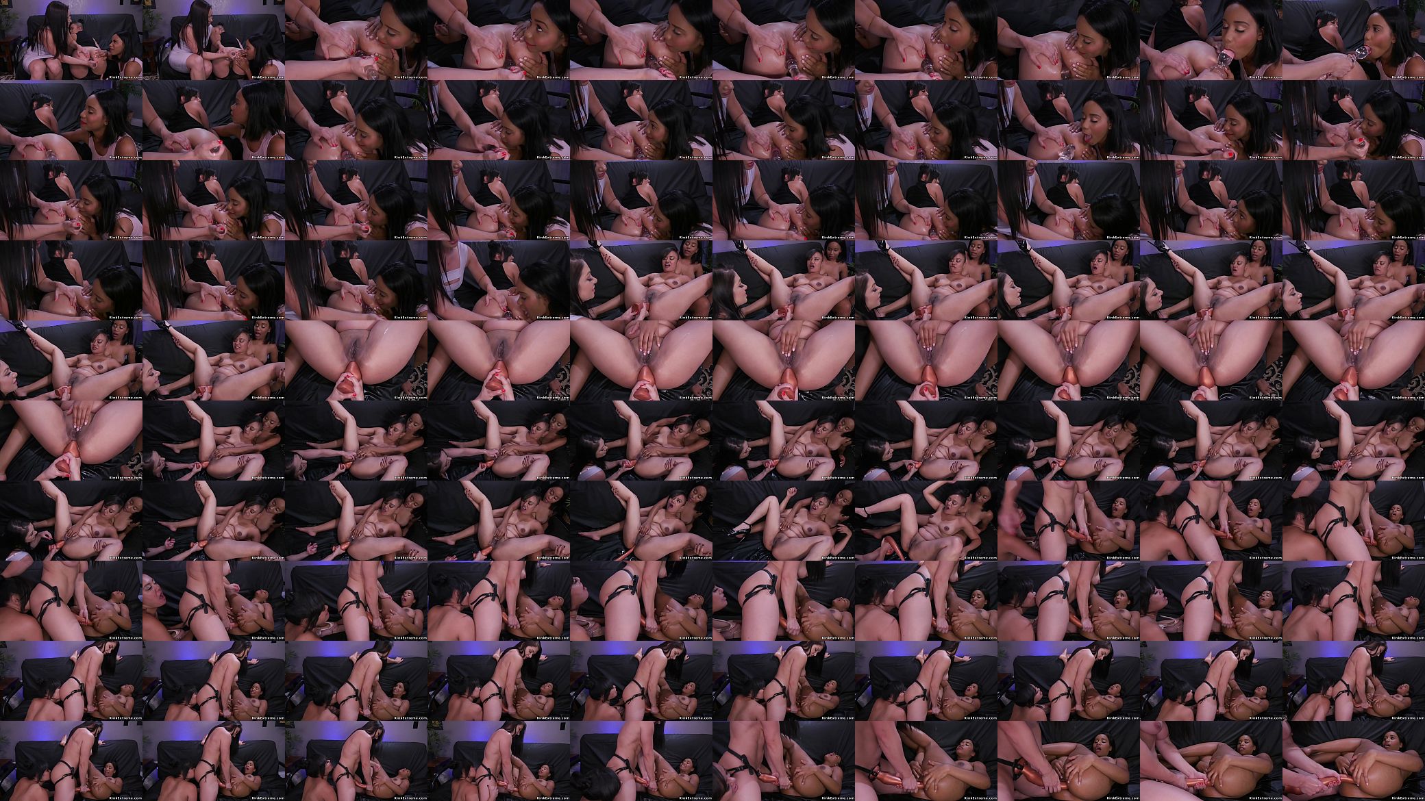 Black lesbian anal fucked in threesome 预览图