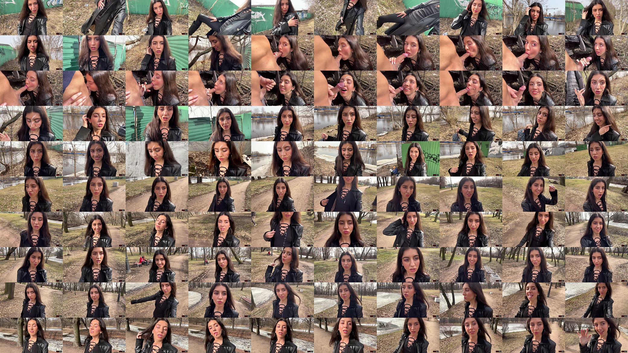 I want to walk through the park with cum on my face! Cum on my face! - Public Cumwalk 预览图