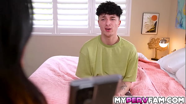 Phoebe Kalib making up to her stepcousin Ethan Seeks after he caught her doing dirty in front of the camera